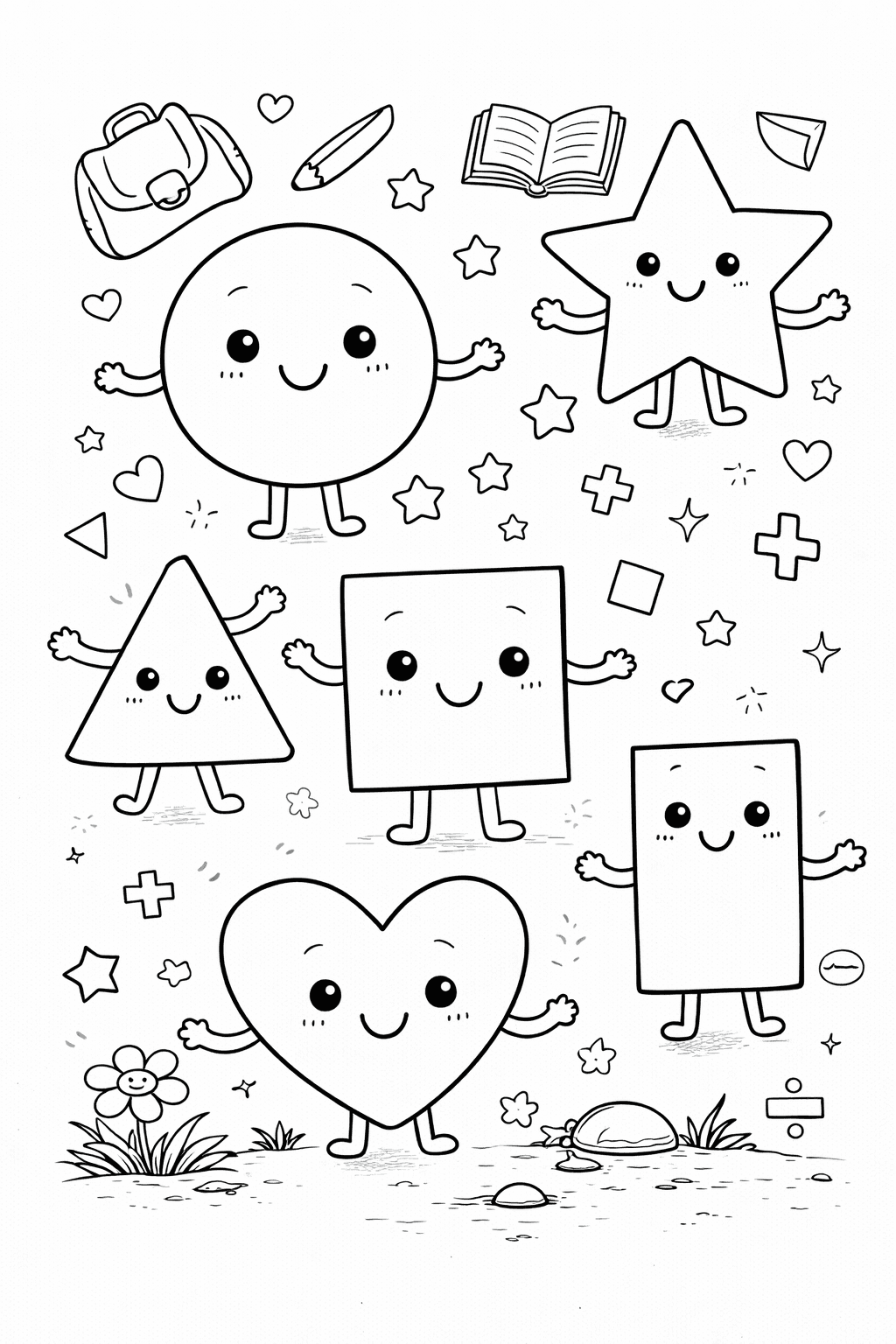 Figury geometryczne do druku – Nauka kształtów dla dzieci