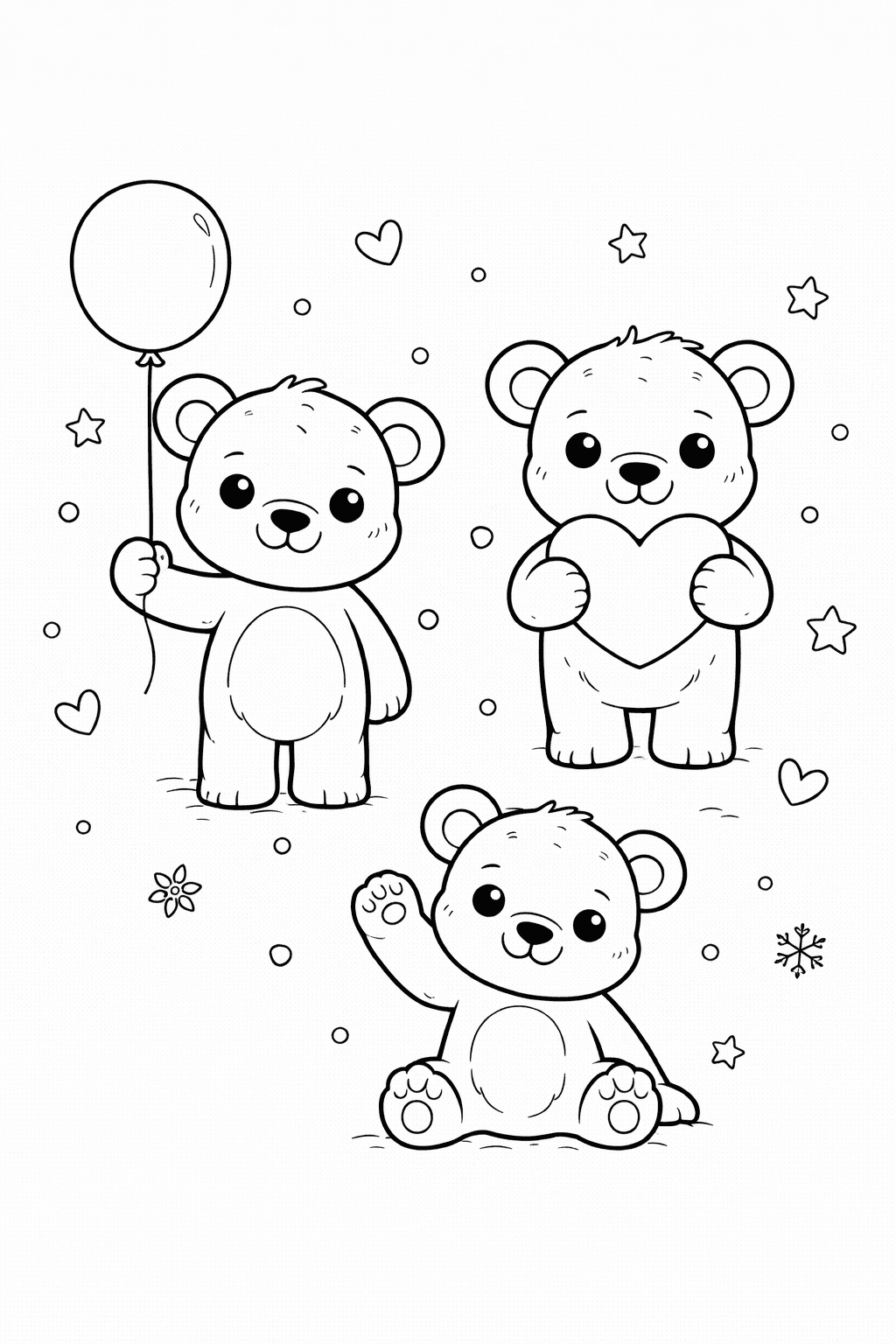 Misie do druku – Kolorowanki z misiami dla dzieci