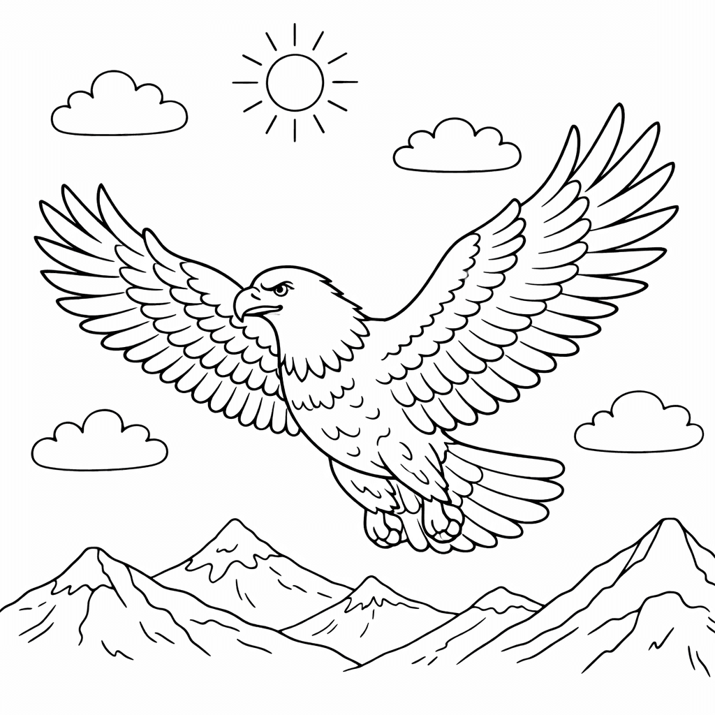 Orzeł do druku – Kolorowanka z orłem